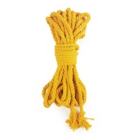 Бавовняна мотузка Art of Sex BDSM 8 метрів, 6 мм, Жовта