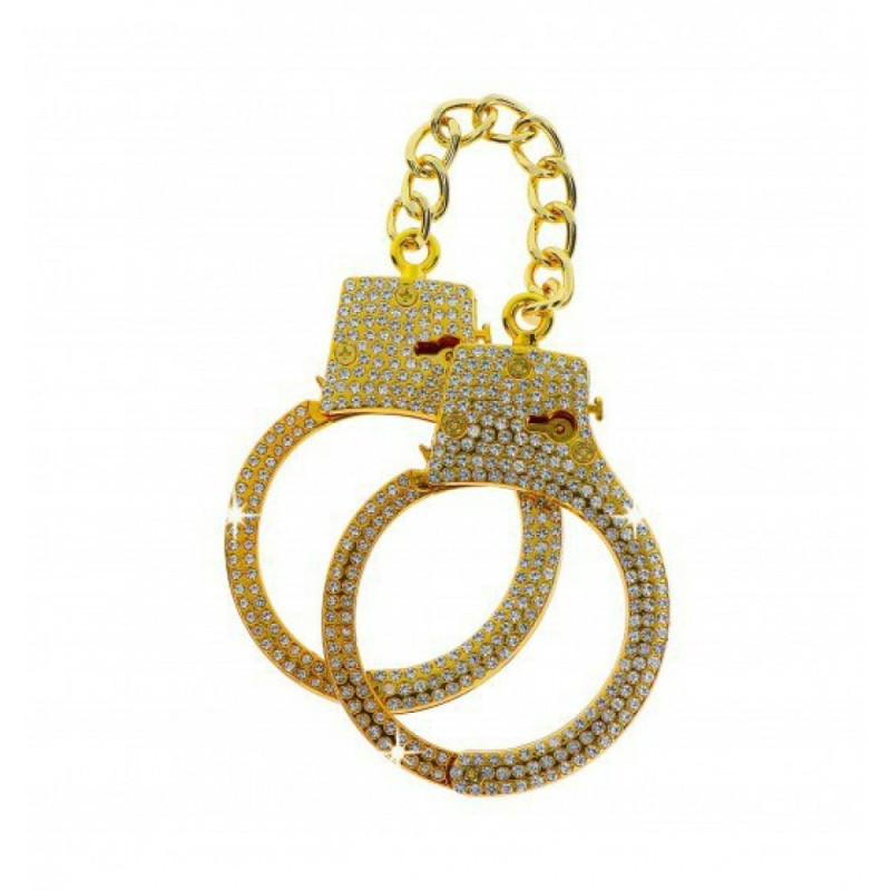 Наручники з камінням Taboom Diamond Wrist Cuffs Gold Наручники з камінням Taboom Diamond Wrist Cuffs Gold