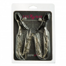 Зажимы на соски Lucky Bay Long Chain с шипами