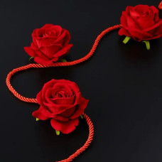 Бондажная веревка Lockink Sevanda, конопляная, красная, 8 м