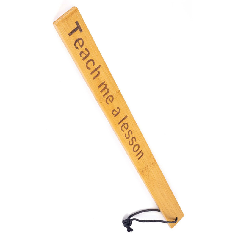 Падл Fetish Tentation — Paddle Teach me a lesson Bamboo, упакований у ПЕ пакет Падл Fetish Tentation — Paddle Teach me a lesson Bamboo, упакований у ПЕ пакет