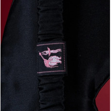 Маска на очі з написом Bitch! від UPKO, шовкова, White