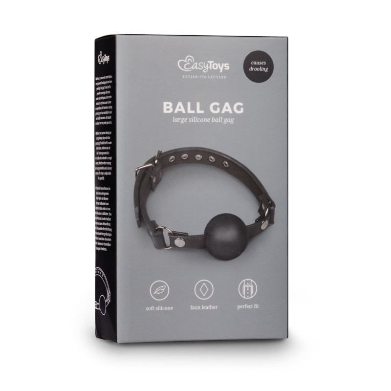 Кляп EasyToys Ball Gag With Large Silicone Ball Кляп EasyToys Ball Gag With Large Silicone Ball