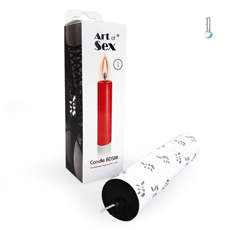 Свеча восковая Art of Sex M 15 см низкотемпературная Черная Свеча восковая Art of Sex M 15 см низкотемпературная Черная