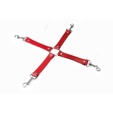 Крестовина Feral Feelings – 4 Way Connector, натуральная кожа, red