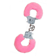 Наручники с мехом Toy Joy Furry fan cuffs Розовые