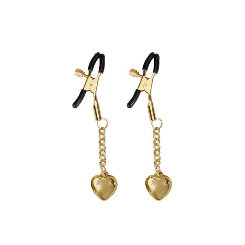 Зажимы для сосков Liebe Seele Solid Heart Nipple Clamps Gold Зажимы для сосков Liebe Seele Solid Heart Nipple Clamps Gold
