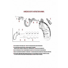 Пояс верности ManCage 03 Chastity Cage прозрачный