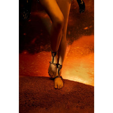 Поножи из итальянской кожи с золотыми деталями UPKO Butterfly cuffs