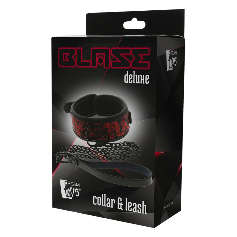 Ошейник с поводком Dreamtoys Blaze Deluxe Collar & Leash Ошейник с поводком Dreamtoys Blaze Deluxe Collar & Leash