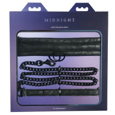 Ошейник с поводком Sportsheets Midnight Lace Collar and Leash