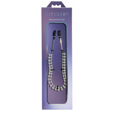 Прикраса ланцюжок із затискачами для сосків Sportsheets Midnight Pearl Chain Nipple Clips