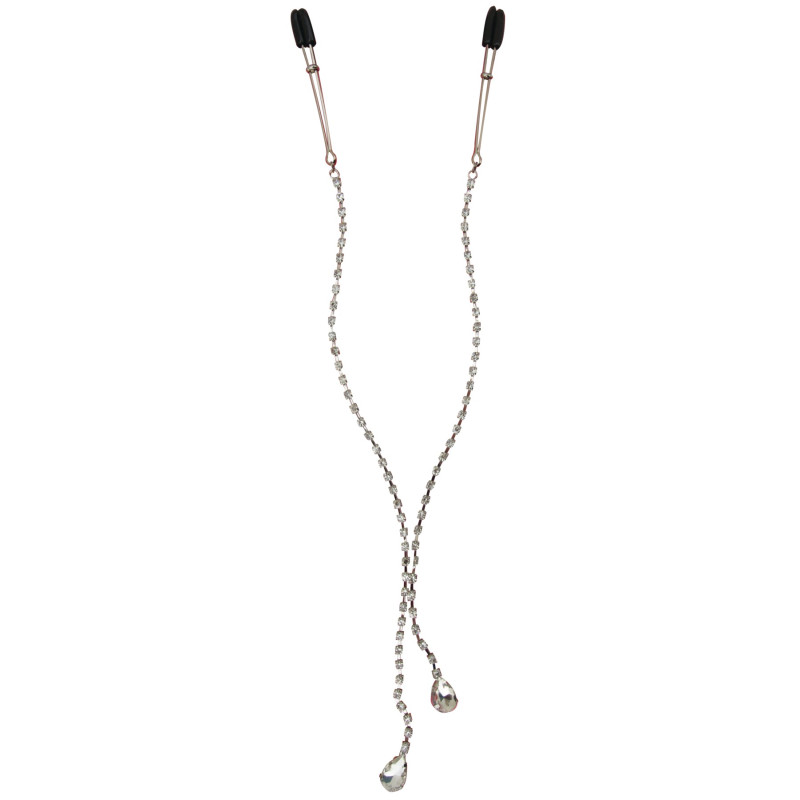 Украшение цепочка с зажимами для сосков Sportsheets Midnight Teardrop Nipple Clips Украшение цепочка с зажимами для сосков Sportsheets Midnight Teardrop Nipple Clips