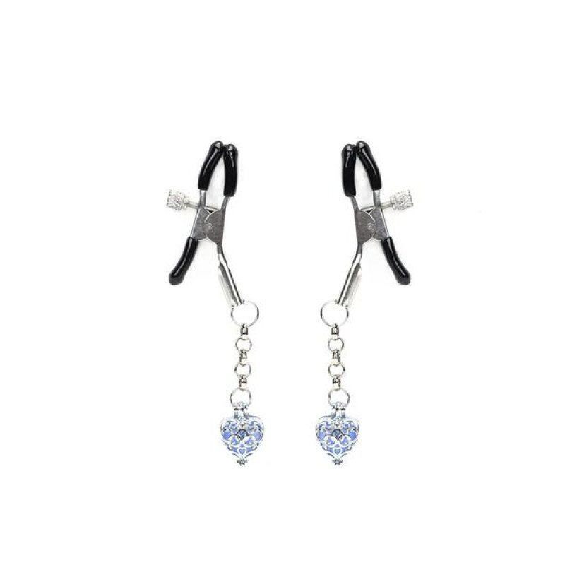 Зажимы для сосков Liebe Seele Glow-in-dark Nipple Clamps Blue Зажимы для сосков Liebe Seele Glow-in-dark Nipple Clamps Blue