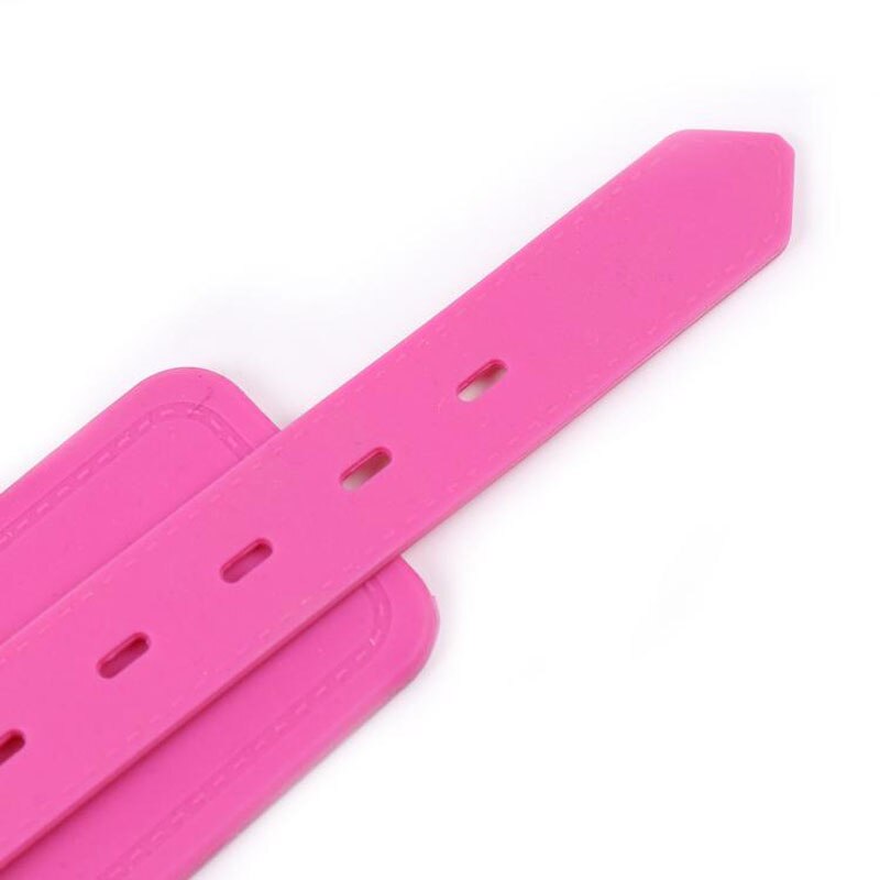 Силиконовые наручники DS Fetish Silicone hand cuff pink Силиконовые наручники DS Fetish Silicone hand cuff pink