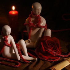 Бондажная веревка Lockink Sevanda, конопляная, черная, 8 м