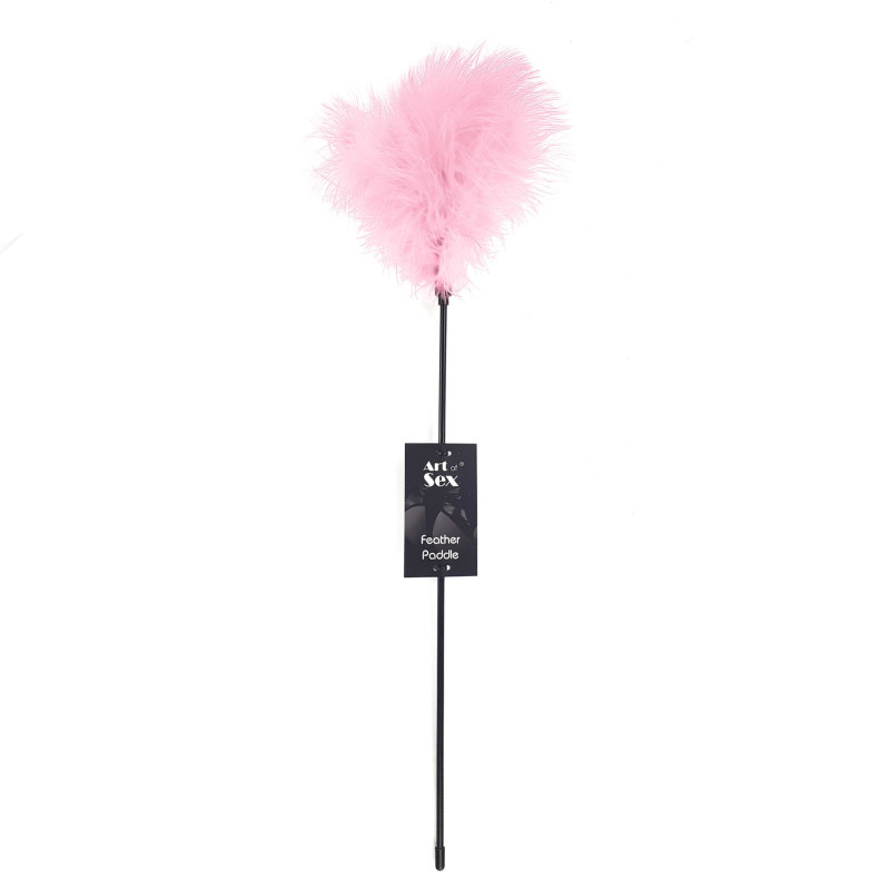 Щекоталка с пером индюка Art of Sex – Feather Paddle, розовая Щекоталка с пером индюка Art of Sex – Feather Paddle, розовая