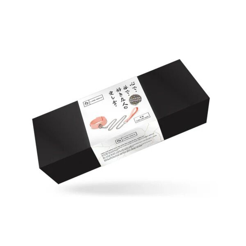 Ошейник с поводком Liebe Seele Dark Candy Pink Collar with Leash