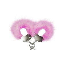Наручники металлические с отделкой Adrien Lastic Handcuffs Розовые