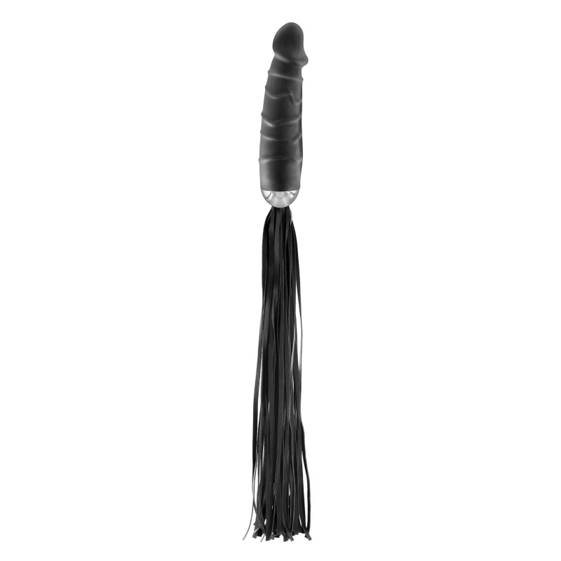 Флоггер с ручкой-дилдо Fetish Tentation Whip with Dildo Handle Флоггер с ручкой-дилдо Fetish Tentation Whip with Dildo Handle