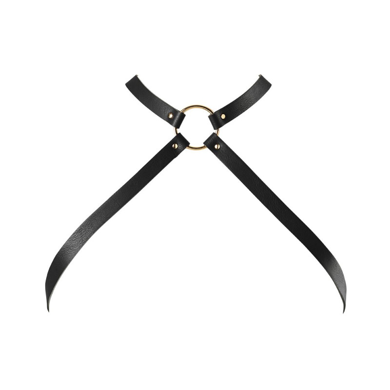 Портупея из экокожи Bijoux Indiscrets MAZE — Cross Chest Harness Black Портупея из экокожи Bijoux Indiscrets MAZE — Cross Chest Harness Black