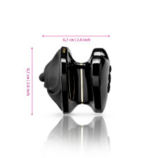 Вибратор для клитора с электростимуляцией Mystim Heart´s Desire Black Edition