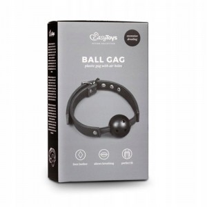 Кляп EasyToys Ball Gag With PVC Ball - Black