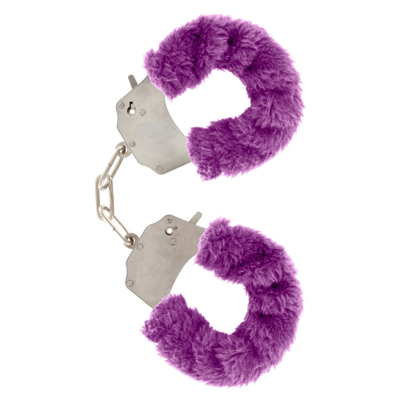 Наручники с мехом Toy Joy Furry fan cuffs Фиолетовые Наручники с мехом Toy Joy Furry fan cuffs Фиолетовые