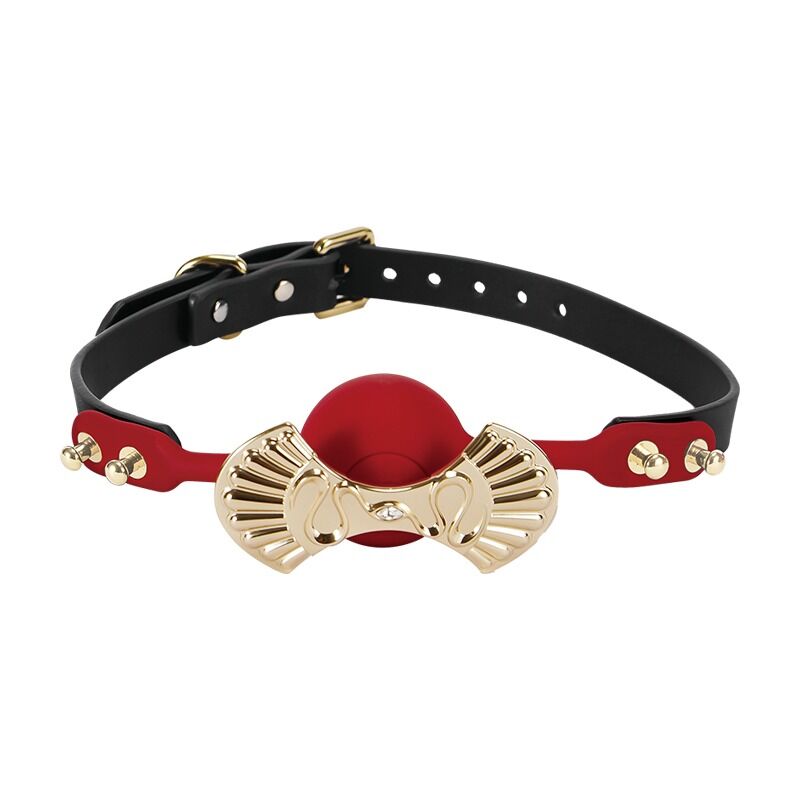 Роскошный кляп Zalo Silicone Ball Gag Red Роскошный кляп Zalo Silicone Ball Gag Red