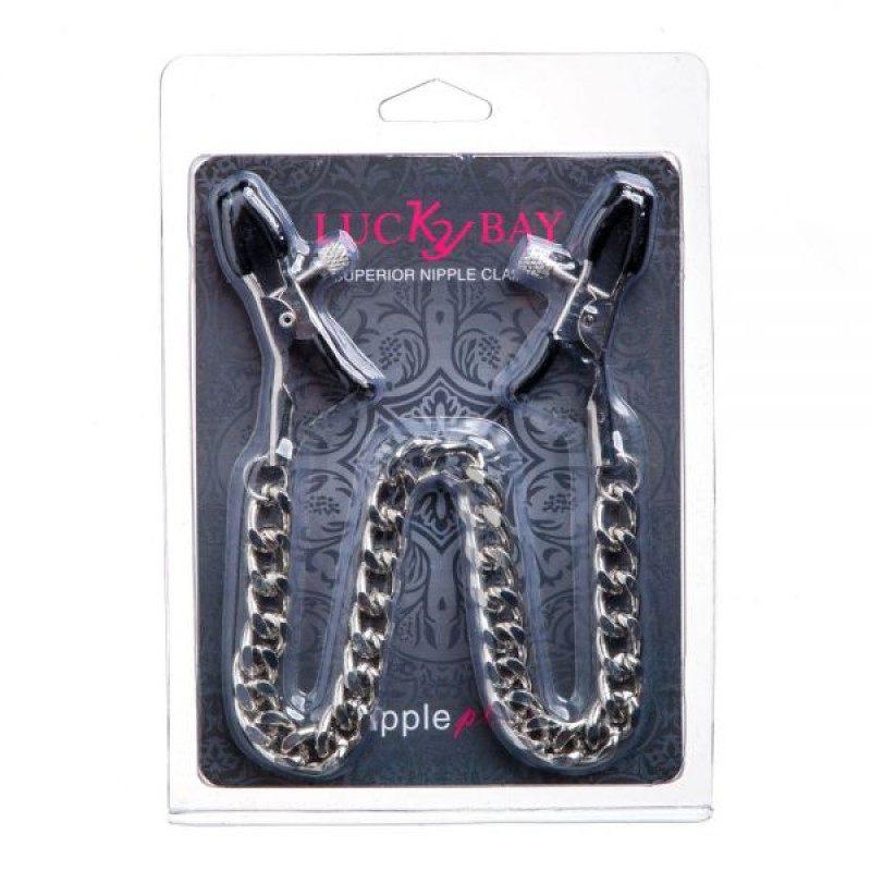 Зажимы на соски Lucky Bay Nipple play Chain Heavy Metall