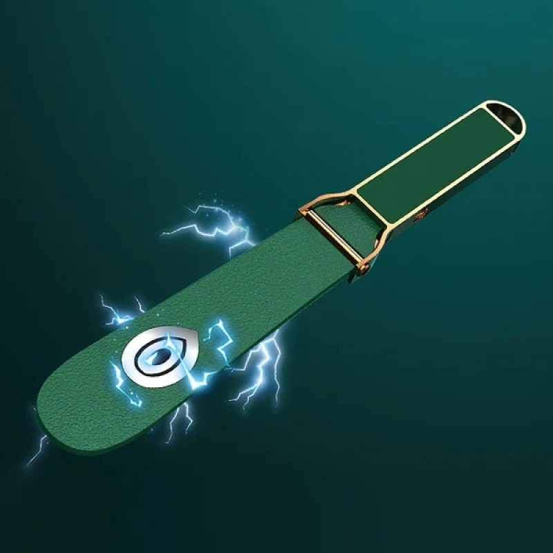 Паддл з електростимуляцією та додатком Lockink Qiui Smart Beat Pat, шкіряний, зелений Паддл з електростимуляцією та додатком Lockink Qiui Smart Beat Pat, шкіряний, зелений