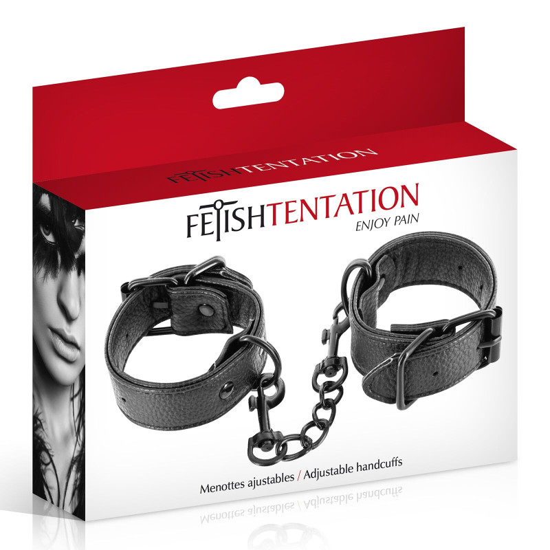 Наручники Fetish Tentation Adjustable Handcuffs, регулируемые, съемная цепочка с карабинами Наручники Fetish Tentation Adjustable Handcuffs, регулируемые, съемная цепочка с карабинами