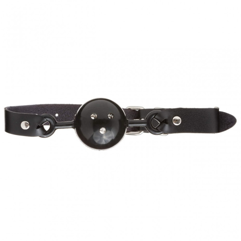 Кляп с черным шариком DS Fetish, черный ремень Кляп с черным шариком DS Fetish, черный ремень