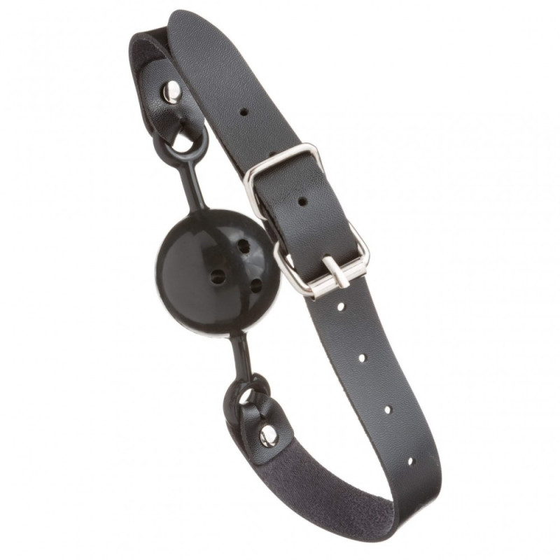 Кляп с черным шариком DS Fetish, черный ремень Кляп с черным шариком DS Fetish, черный ремень