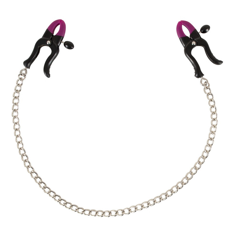 Зажимы для сосков Bad Kitty Silicone Nipple Clamps Серебристые