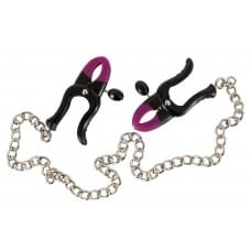 Зажимы для сосков Bad Kitty Silicone Nipple Clamps Серебристые