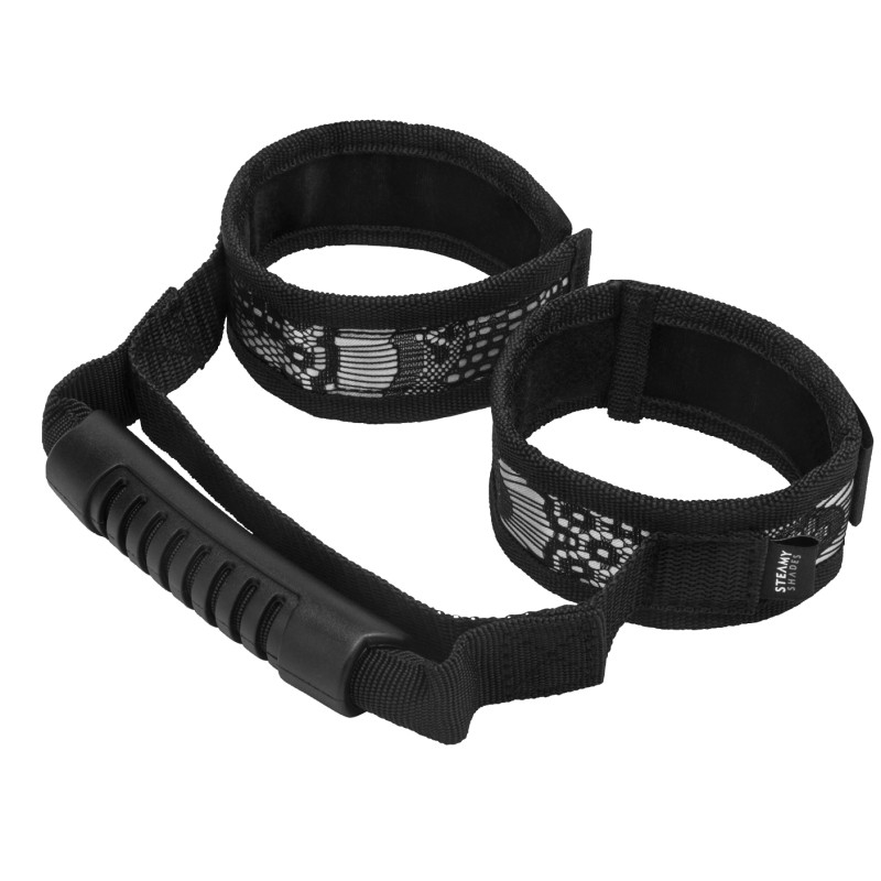 Наручники StRubber STEAMY SHADES Control Cuffs with Bag Handle Наручники StRubber STEAMY SHADES Control Cuffs with Bag Handle