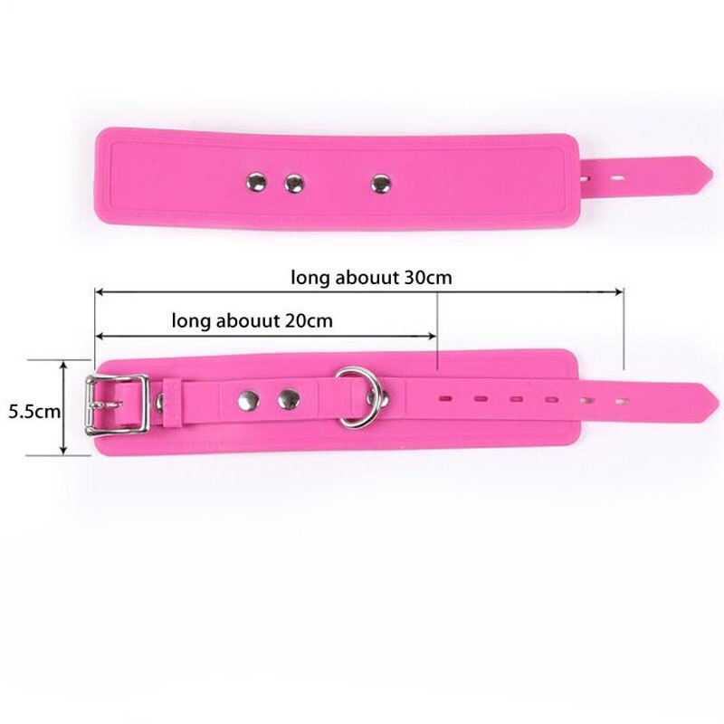 Силиконовые наручники DS Fetish Silicone hand cuff pink Силиконовые наручники DS Fetish Silicone hand cuff pink