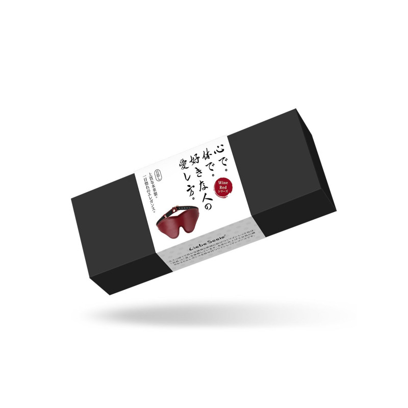 Кожаная маска на глаза Liebe Seele Wine Red Blindfold Кожаная маска на глаза Liebe Seele Wine Red Blindfold