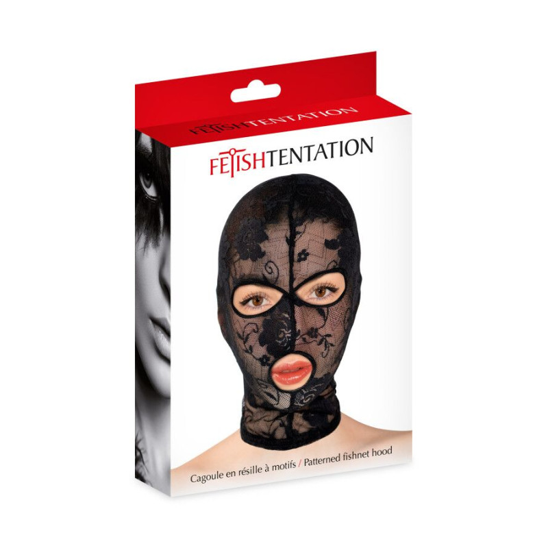 Капюшон для БДСМ Fetish Tentation Patterned fishnet hood Капюшон для БДСМ Fetish Tentation Patterned fishnet hood