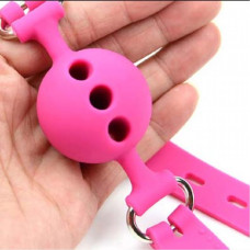 Кляп DS Fetish Mouth Silicone gag M pink