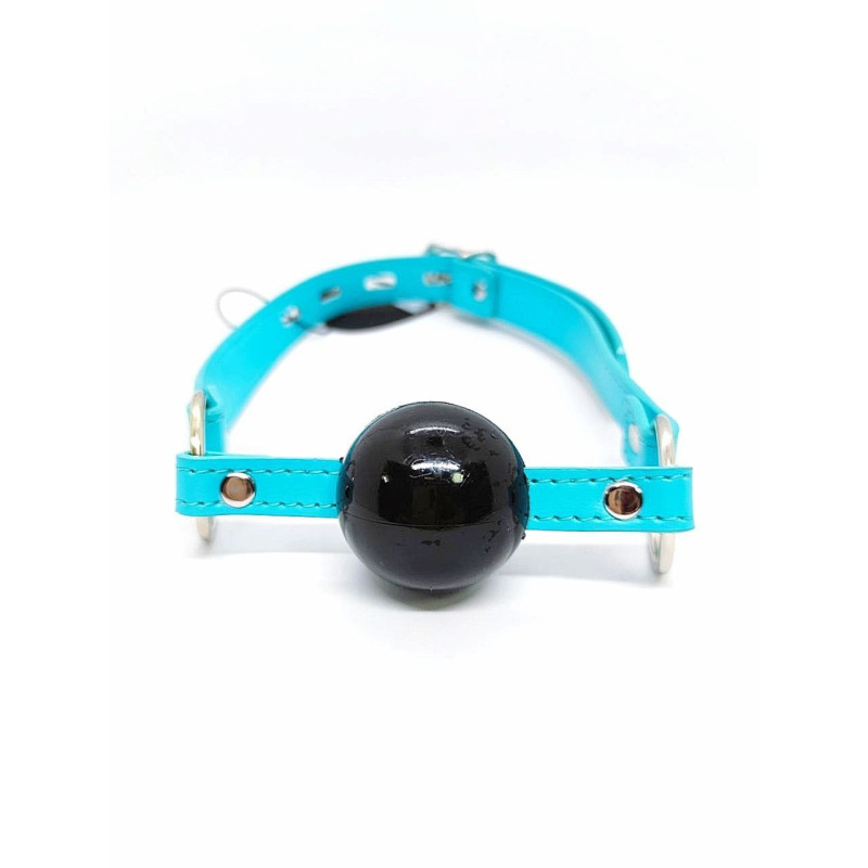 Кляп з замком DS Fetish Ball gag Блакитний