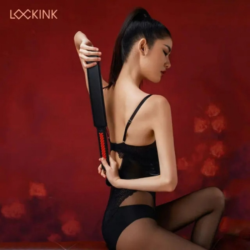 Паддл Lockink шкіряний чорно-червоний Паддл Lockink шкіряний чорно-червоний