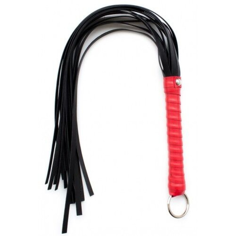 Флогер кожаный L DS Fetish Flogger leather L black/red, 65 см Флогер кожаный L DS Fetish Flogger leather L black/red, 65 см