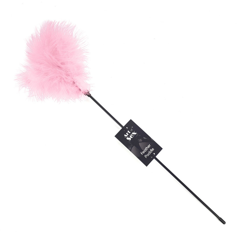 Щекоталка с пером индюка Art of Sex – Feather Paddle, розовая Щекоталка с пером индюка Art of Sex – Feather Paddle, розовая