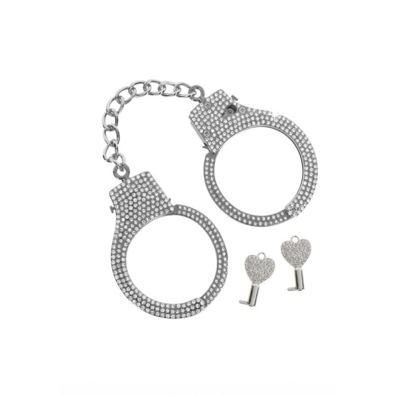 Наручники с камнями Taboom Diamond Wrist Cuffs Silver Наручники с камнями Taboom Diamond Wrist Cuffs Silver
