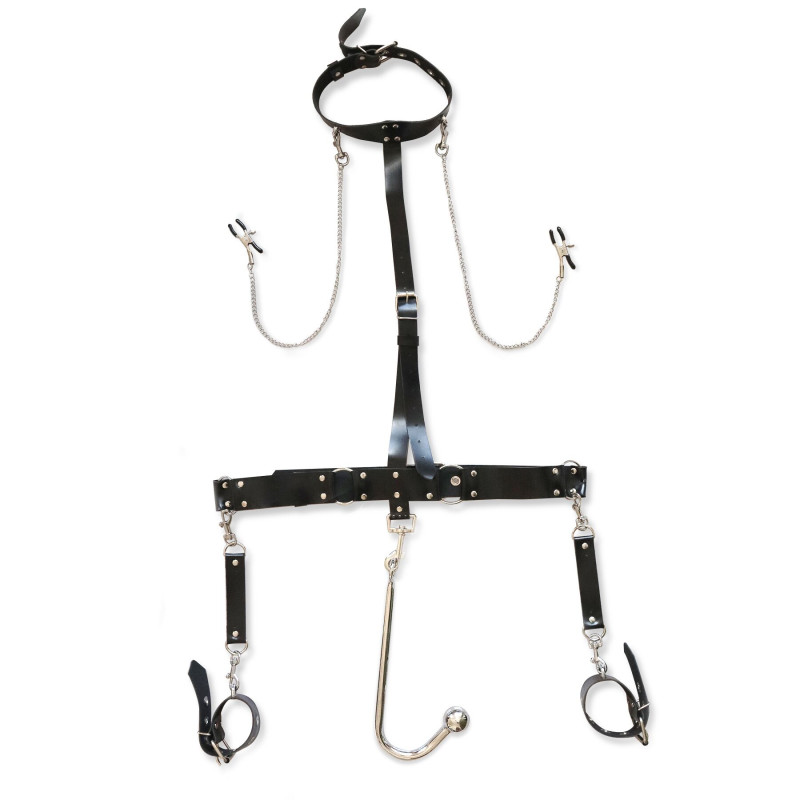 Бондажний набір з металевим анальним гаком Art of Sex Bridget Bondage set with anal hook № 2 Бондажний набір з металевим анальним гаком Art of Sex Bridget Bondage set with anal hook № 2