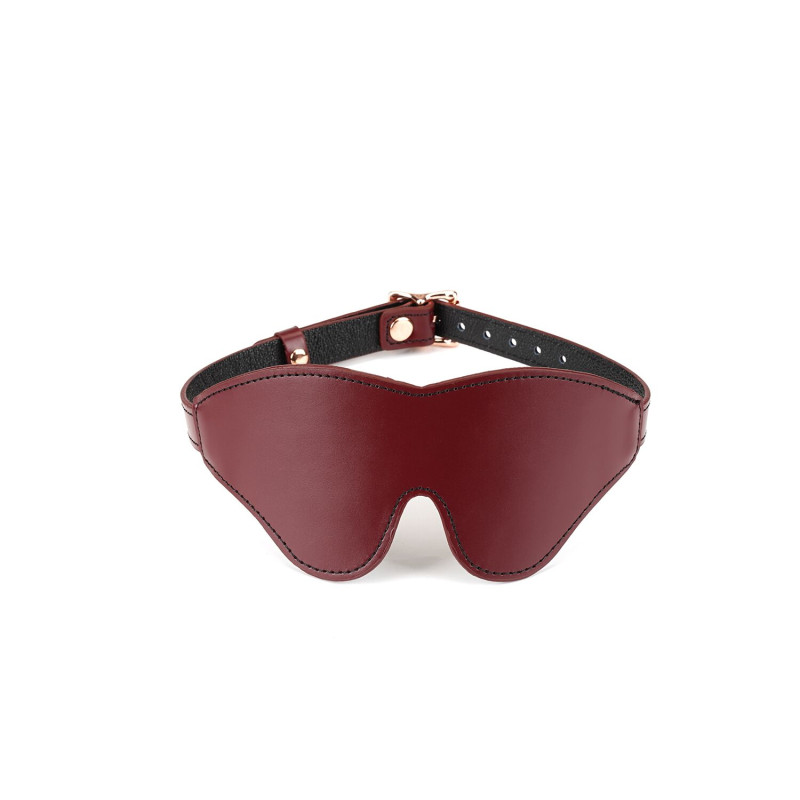 Кожаная маска на глаза Liebe Seele Wine Red Blindfold Кожаная маска на глаза Liebe Seele Wine Red Blindfold