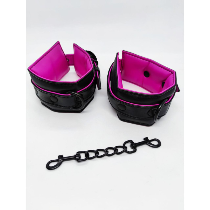 Наручинки та кайдани DS Fetish Kit of handcuffs and ankles Наручинки та кайдани DS Fetish Kit of handcuffs and ankles