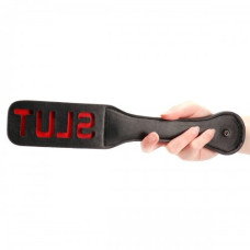 Шлепалка с надписью SLUT, черная, 31.5 см